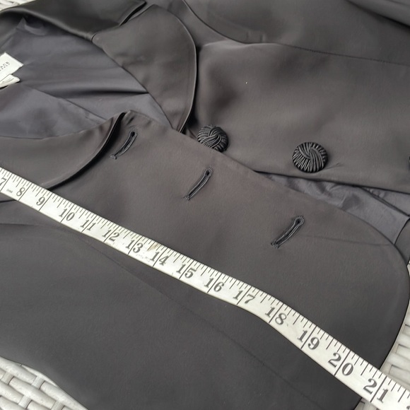 WHBM Black Sateen Blazer Size 6 - Picture 13 of 13